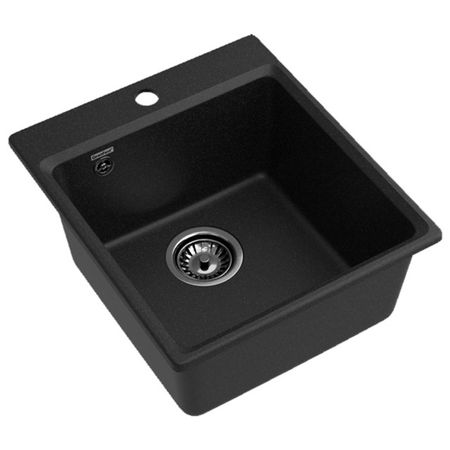 мойка GRANFEST LEVEL 420 420х480х200мм черный мрамор