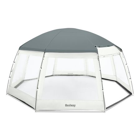 купол для бассейна Bestway 58612 600х600х295см серый