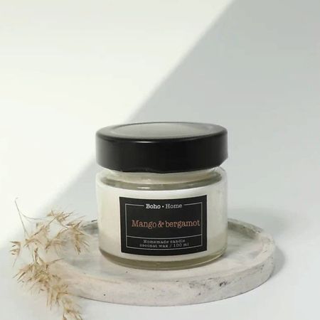 Свеча ароматическая BOHO HOME Ароматическая свеча с ароматом Манго и бергамот