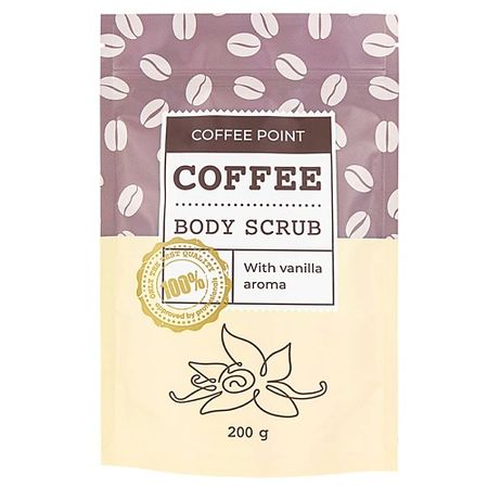Скраб для тела ЛЭТУАЛЬ Кофейный скраб с ароматом ванили COFFEE POINT