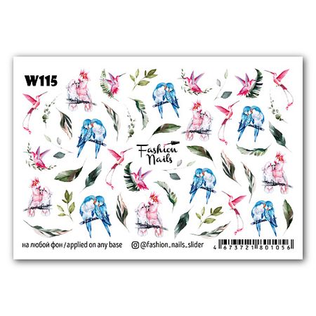 Наклейки для ногтей FASHION NAILS Слайдер дизайн для ногтей 