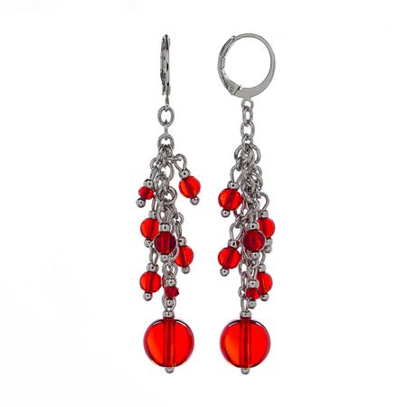 Серьги LANZEROTTI Серьги Crespino с кристаллами и стеклянными бусинами