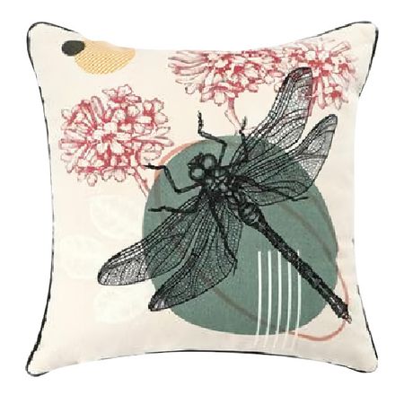 наволочка декоративная TODELIA Стрекоза 45х45см бежевая, арт. HPW0436AA-A татьяна булатова стрекоза ты моя бестолковая