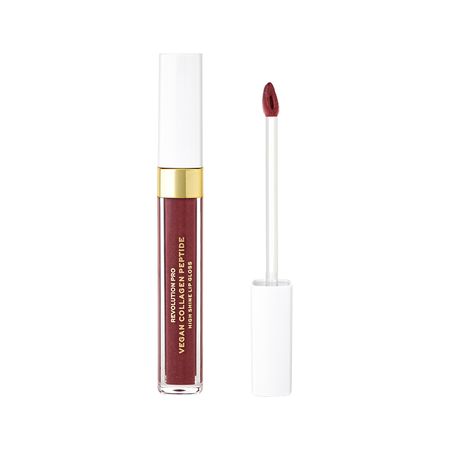Блеск для губ REVOLUTION PRO VEGAN COLLAGEN PEPTIDE HIGH SHINE LIP GLOSS сияющий тон Stripped