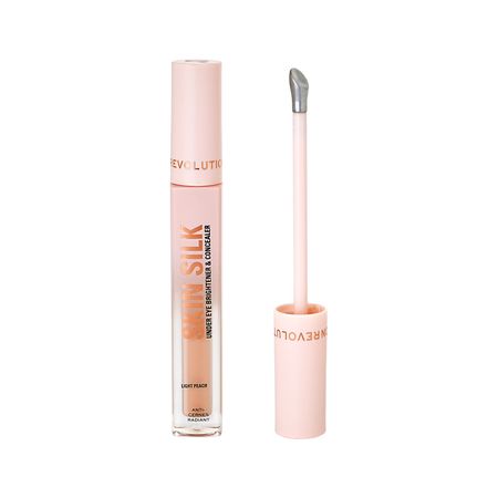 Консилер для лица REVOLUTION SKIN SILK увлажняющий тон Light peach будь в центре внимания наклейки