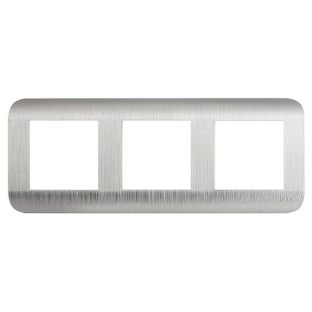 рамка 3 поста LUXAR Deco серебристый