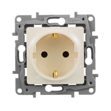 розетка 1 пост LEGRAND Etika с/з слоновая кость