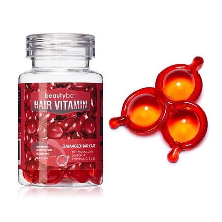 Масло для волос BEAUTY BAR Масло в капсулах для глубокого восстановления поврежденных волос