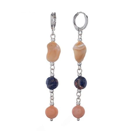 Серьги LANZEROTTI Серьги Alba, перламутр, содалит и агат