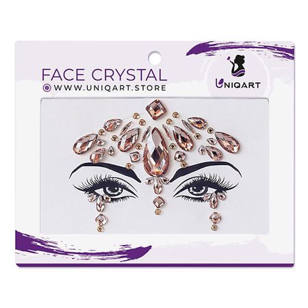 Наклейки для лица UNIQART Кристаллы для лица UNIQART 