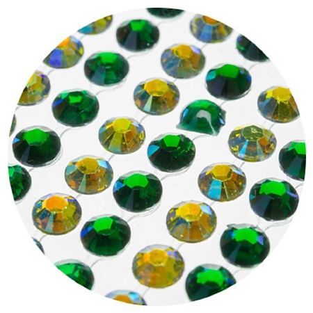 Наклейки IRISK Стразы крупные на клеевой основе стразы рисинки на подвесе 180 шт 8 мм молочные