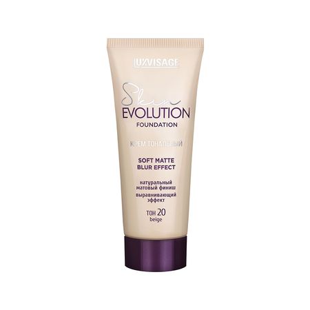 Крем тональный для лица LUXVISAGE SKIN EVOLUTION FOUNDATION soft matte blur effect тон 20 beige