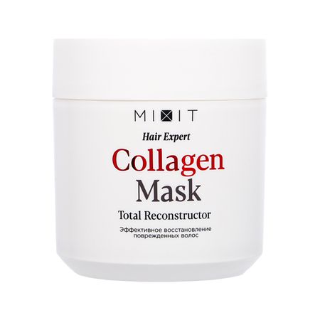 Маска-реконструктор для волос MIXIT HAIR EXPERT COLLAGEN эффективное восстановление поврежденных волос 400 мл