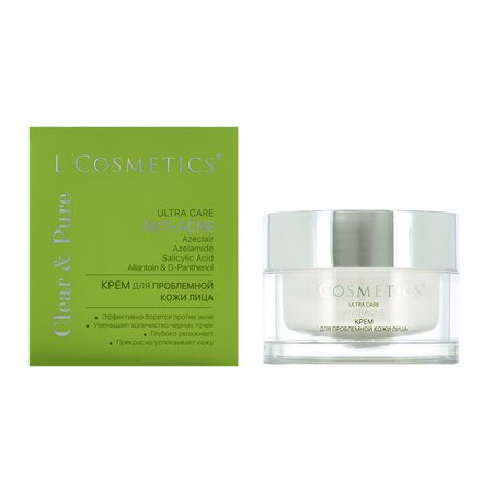 Крем для лица LCOSMETICS CLEAR&PURE ANTI-ACNE для проблемной кожи 50 мл