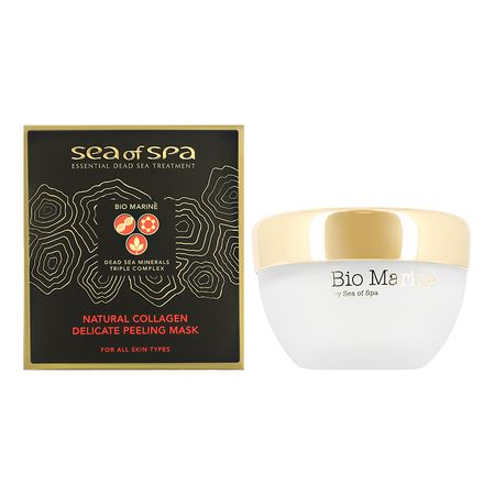 Маска для лица SEA OF SPA BIO MARINE деликатно очищающая с натуральным коллагеном для всех типов кожи 50 мл маска для сна мордочка с объемными прищуренными глазами плюш пакет 12 37132 202505 s50 lafilaf