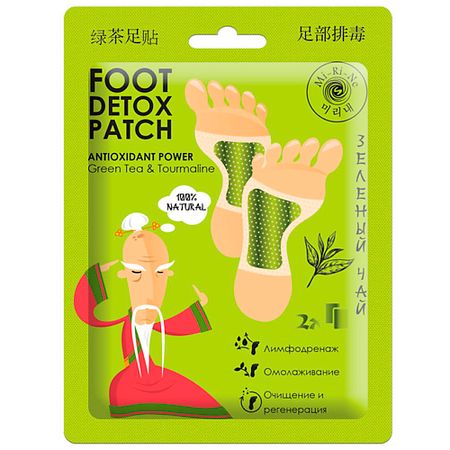 Патчи для ног MI-RI-NE Детокс-патчи для ног с зеленым чаем наталья шульга детокс перезагрузка практическое руководство по безопасному очищению