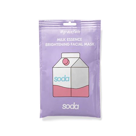 Маска для лица SODA Тканевая маска для лица с молочной эссенцией 