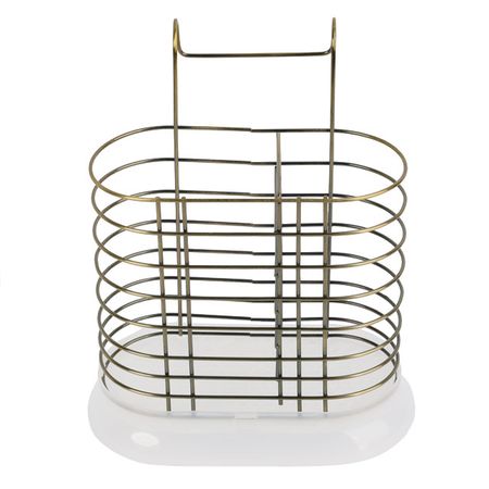 сушка для столовых приборов для рейлинга TODELIA 175х120х205мм античная бронза