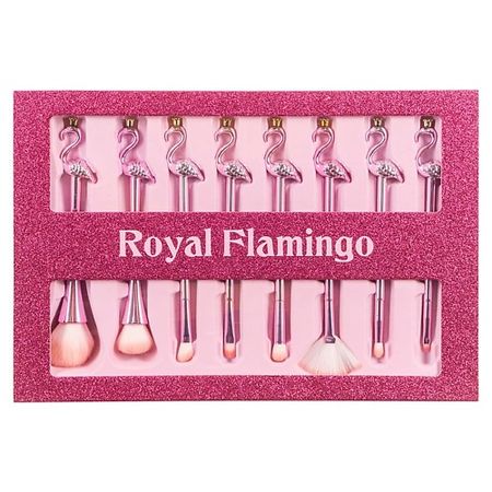 Набор средств для макияжа ЛЭТУАЛЬ Набор кистей для макияжа ROYAL FLAMINGO обложка на зачётную книжку flamingo
