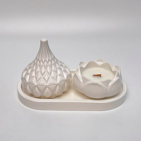 Набор декоративных свечей SIMVOLASTRO Набор интерьерных ароматических свечей Дыня и мята