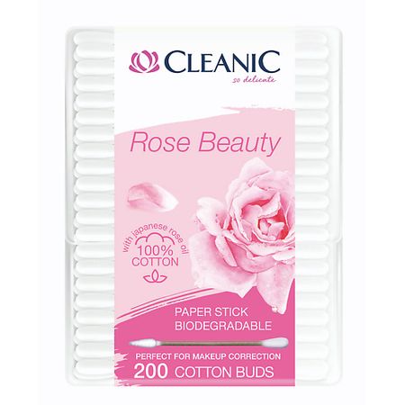 Ватные палочки CLEANIC Rose Beauty Гигиенические ватные палочки