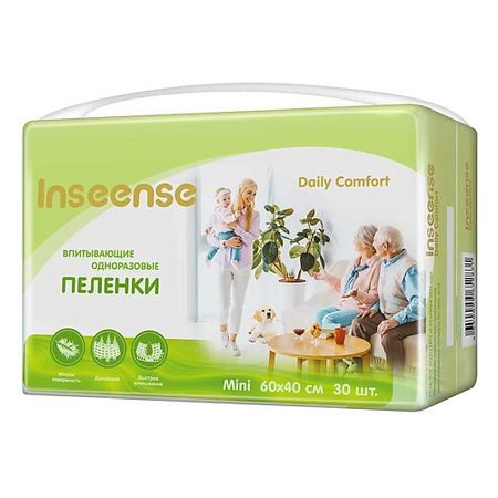 Одноразовая простынь INSEENSE Пеленки одноразовые Daily Comfort