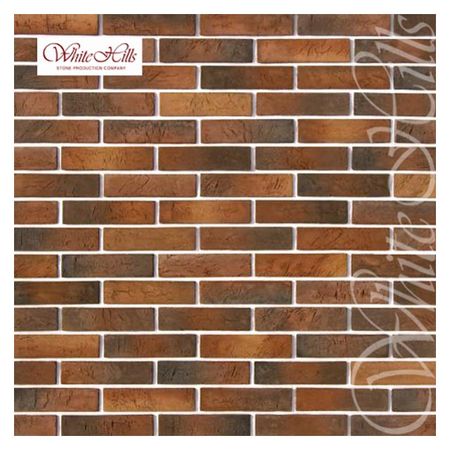 плитка декоративная бетонная WHITE HILLS Терамо Брик коричнево-медная