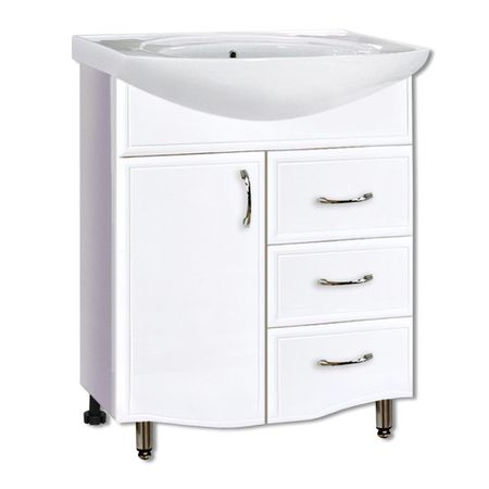 тумба с раковиной напольная GRADEONIKA Спарта 70см белая