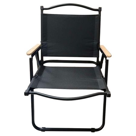кресло туристическое складное 550х530х790мм сталь, полиэстер черный
