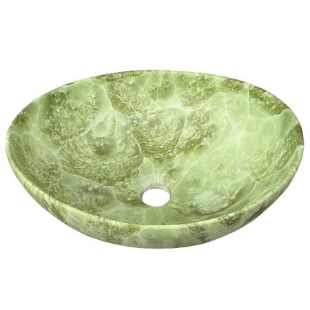 раковина накладная VITARTA 40,5х14,5х33см овальная зеленая