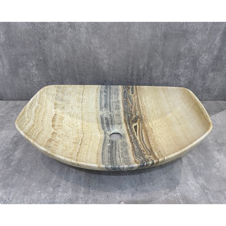 раковина накладная VITARTA 57х15х41см овальная бежевая