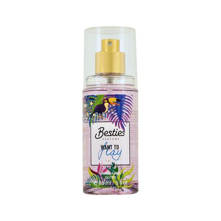 Парфюмированный мист для тела BESTIES SHIMMER MIST want to fly жен. 88 мл