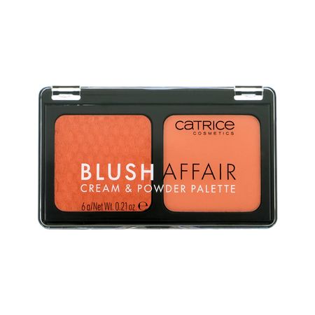 Палетка румян для лица CATRICE BLUSH AFFAIR Cream & Powder тон 030 Absolute apricot
