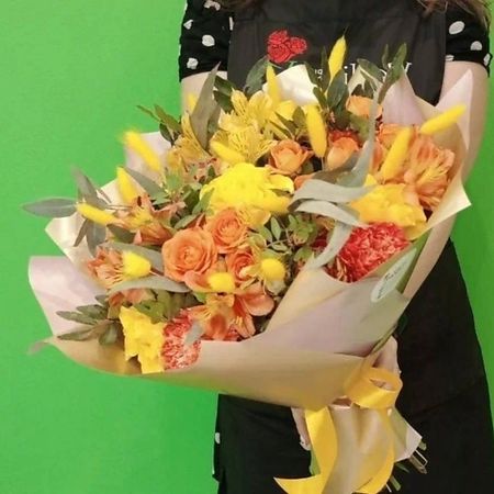 Букет живых цветов VORNIKOV BOUQUETS Букет сухоцветами Золотой век