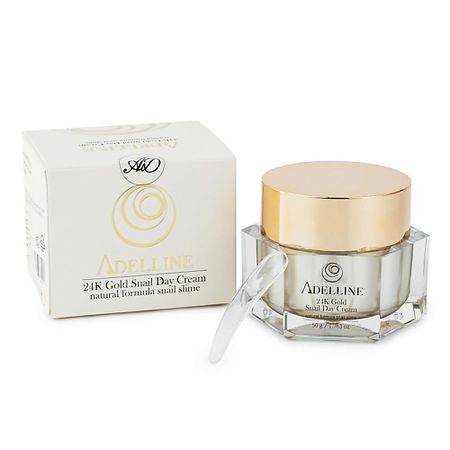 Крем для лица ADELLINE Дневной крем с коллоидным золотом и слизью улитки шарлотта хаберзак читаю сам не открывать иначе лизун все забрызгает слизью 2