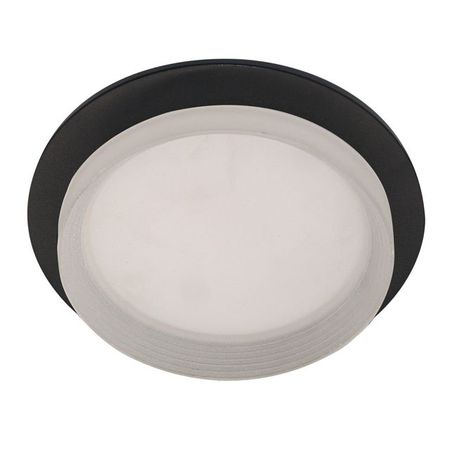 светильник встраиваемый DE FRAN Агата GX53 15Вт черный+матовый белый