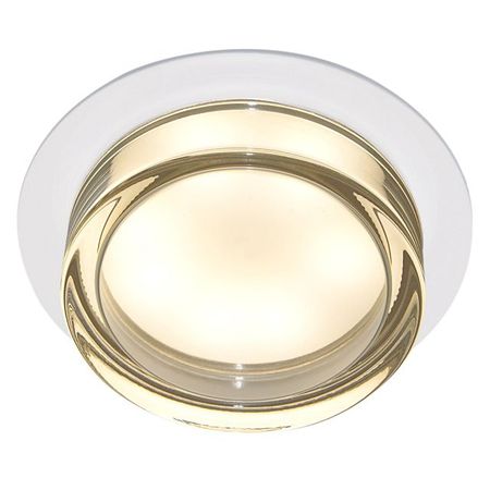 светильник встраиваемый DE FRAN Адамант GX53 15Вт белый+прозрачный