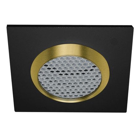 светильник встраиваемый DE FRAN Сота 50Вт GU5.3 черный+золото квадратный