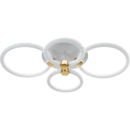 люстра потолочная RITTER LED Ottimo диммируемая с Алиса ДУ 100Вт 3 режима 45м2 белый/золото алиса майорова наследница кровь демона