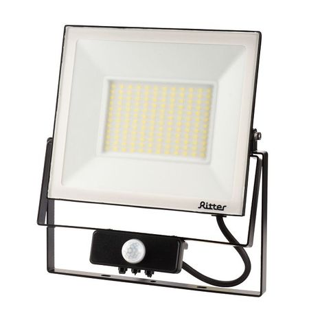 прожектор светодиодный RITTER Profi с датчиком движения 230В 100Вт 6500К 10000Лм IP65 черный