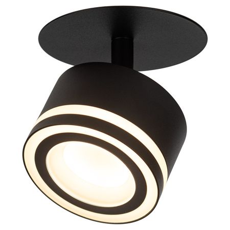 светильник встраиваемый ЭРА Wart под лампу GX53 алюминий черный