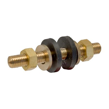 шпилька для унитаза 6 мм с гайками латунная (2 шт.)