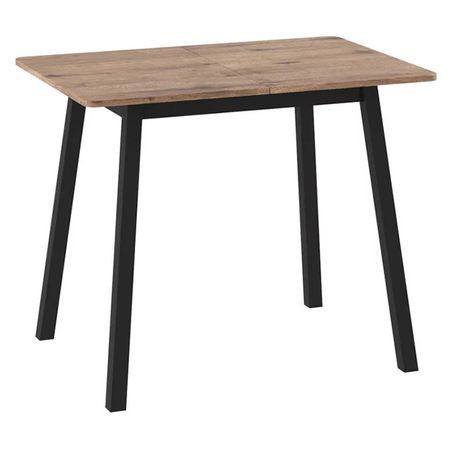 стол раздвижной Leset Дайко 940x640x750мм дуб велингтон/черный ЛДСП/металл