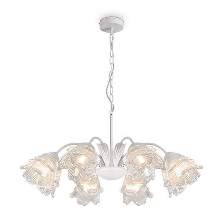 люстра подвесная FREYA Aileen E27 8х60Вт белый