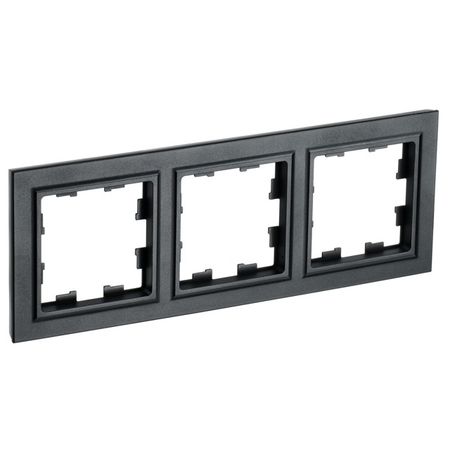 рамка 3 поста IEK BRITE черный