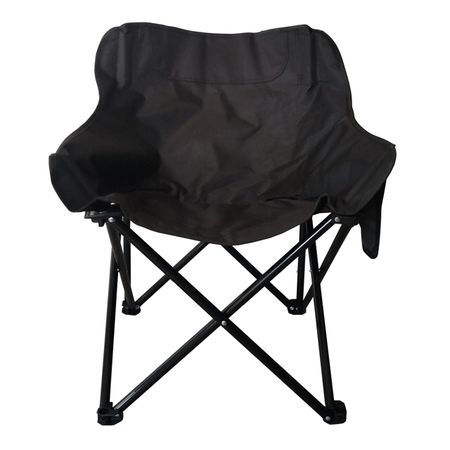 кресло туристическое складное 470х470х650мм  сталь,полиэстер черный
