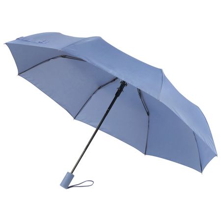 зонт женский полуавтомат 98см пластик голубой
