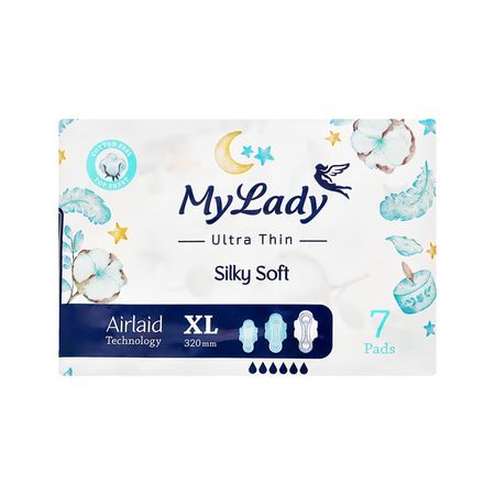 Прокладки гигиенические MY LADY SILKY SOFT ультратонкие XL 7 шт