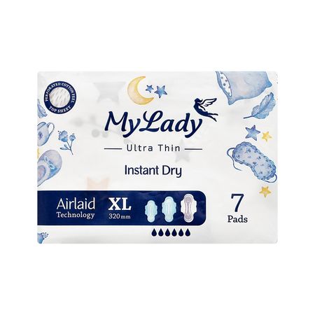 Прокладки гигиенические MY LADY INSTANT DRY ультратонкие XL 7 шт