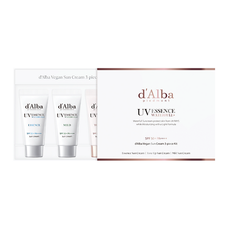 Набор средств для лица D`ALBA Набор миниатюр солнцезащитных средств Vegan Sun Cream Kit